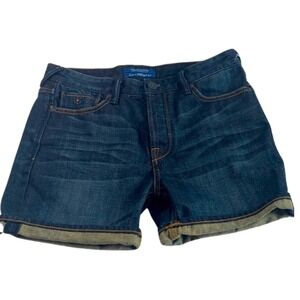 Maison Scotch Amsterdams Blanc Denim shorts, boyfriend fit, size 28, cuffs
